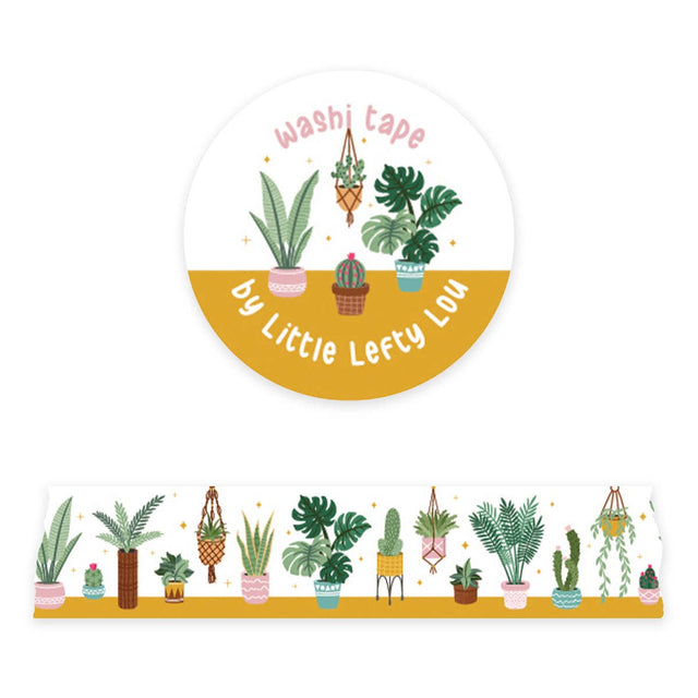 Wide House Plants Washi Tape