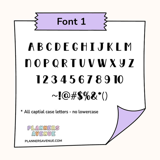 Custom Tiny Text Planner Stickers | Single Line