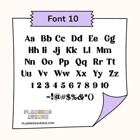 Custom Tiny Text Planner Stickers | Single Line