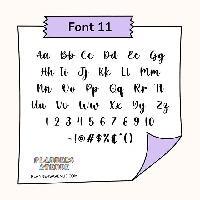 Custom Tiny Text Planner Stickers | Single Line