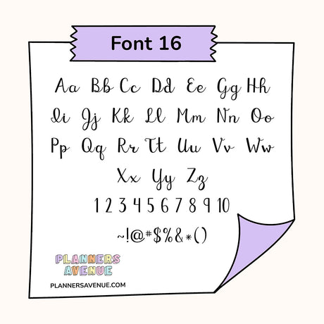 Custom Tiny Text Planner Stickers | Single Line