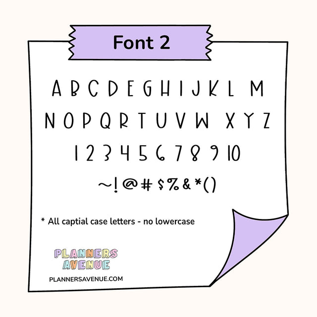 Custom Tiny Text Planner Stickers | Single Line