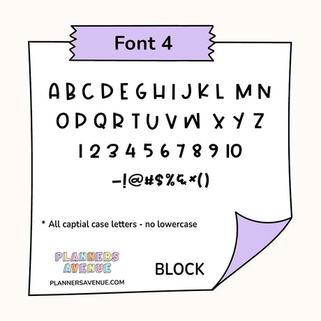 Custom Tiny Text Planner Stickers | Single Line