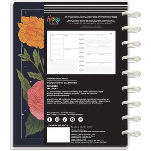 Happy Planner Dark Garden Classic 12 Month Dated 2026 - Dashboard