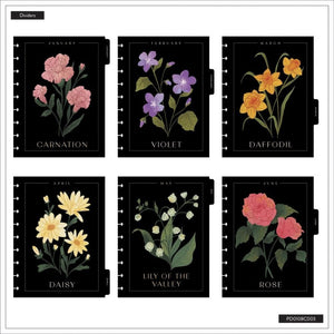Happy Planner Dark Garden Classic 12 Month Dated 2026 - Dashboard