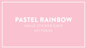 Happy Planner Pastel Rainbow Sticker Book Value Pack