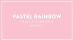 Happy Planner Pastel Rainbow Sticker Book Value Pack