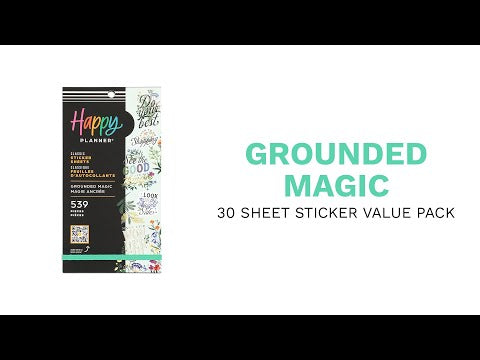 Happy Planner Grounded Magic Classic Sticker Book Value Pack