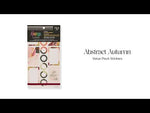 Happy Planner Abstract Autumn sticker book flip-through