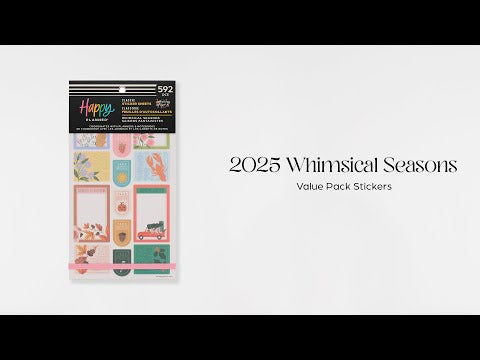 Happy Planner Whimsical Seasons Classic Sticker Book - Value Pack