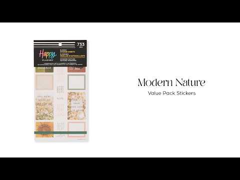 Happy Planner Modern Nature Sticker Book - Classic
