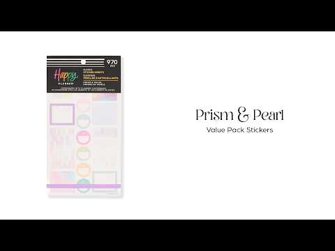 Happy Planner Prism & Pearl Sticker Book - Classic