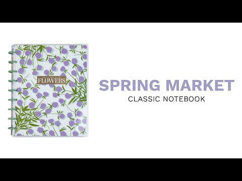 Happy Planner Spring Market Classic Notebook - Lined