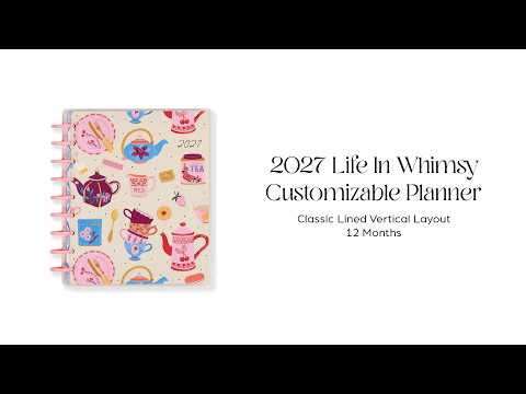 Happy Planner Life In Whimsy Classic Lined Vertical Planner 2027 supplier video