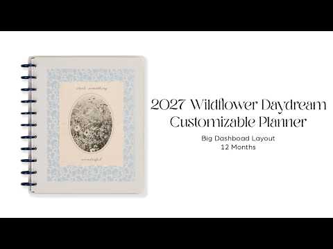 The Happy Planner Wildflower Daydream Big Dashboard Planner supplier video