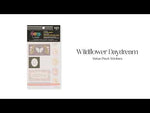 Happy Planner Wildflower Daydream sticker book flip-through
