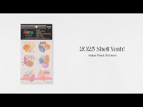 Happy Planner Shell Yeah Classic Sticker Book - Value Pack