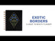 Happy Planner Exotic Borders Classic | Vertical 18-Months Dated Jul 2024 Dec 2025