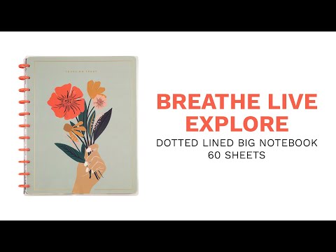 Happy Planner Breathe Live Explore Big Notebook - Lined