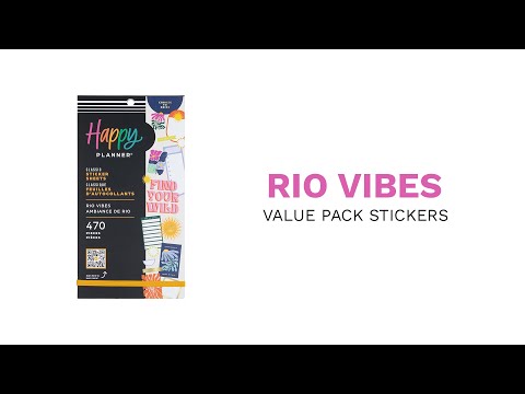 Happy Planner Rio Vibes Classic Sticker Book