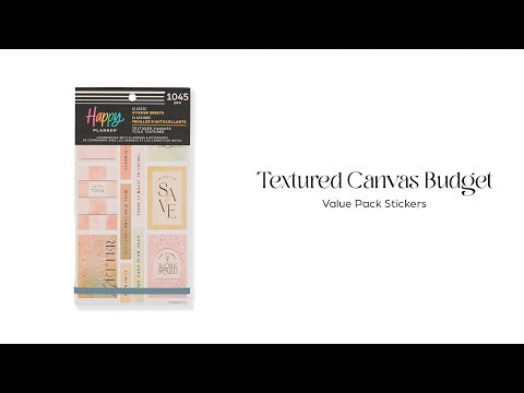 Happy Planner Textured Budget Classic Sticker Book