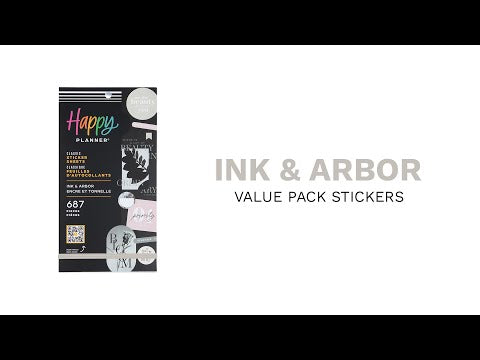 Happy Planner Ink Arbor Classic Sticker Book