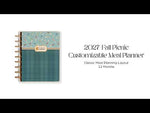 The Happy Planner Fall Picnic Classic 2027 Meal Planner supplier walkthrough