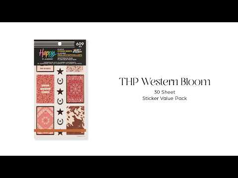 Happy Planner Western Blooms Classic Sticker Book