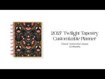 Happy Planner Twilight Tapestry Classic Horizontal Planner 2027 supplier video
