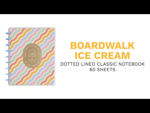 Happy Planner Boardwalk Ice Cream Classic Notebook - Lined