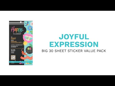 Happy Planner Joyful Expression Classic Sticker Book Value Pack