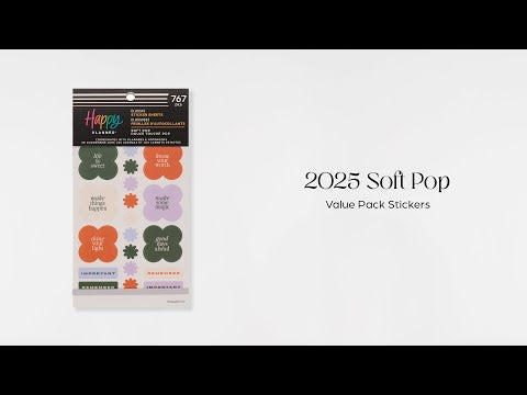 Happy Planner Soft Pop Classic Sticker Book - Value Pack