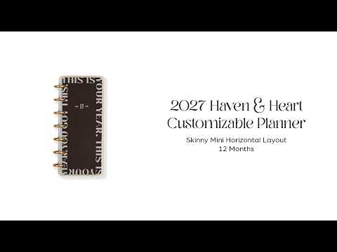 The Happy Planner Haven and Heart Skinny Mini Horizontal Planner supplier video