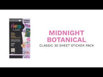 Happy Planner Midnight Botanical Classic Sticker Book