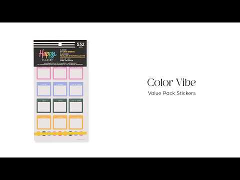 Happy Planner Colour Vibe Sticker Book - Classic