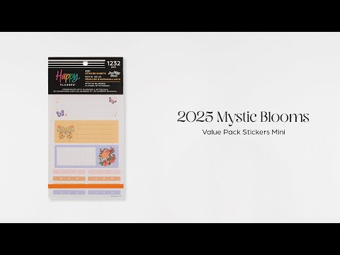 Happy Planner Mystic Blooms Mini Sticker Book - Value Pack