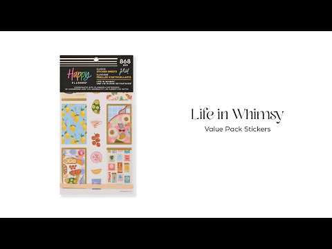 Happy Planner Life In Whimsy sticker book flip-through
