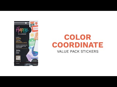 Happy Planner Colour Coordinate Classic Sticker Book