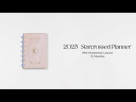 Happy Planner Starcrossed Mini  12-Month Dated 2025-2026  Horizontal