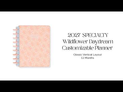 Happy Planner Wildflower Daydream 2027 Classic Vertical Planner supplier video