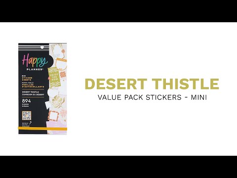 Happy Planner Desert Thistle Mini 30 Sticker Book