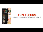 Happy Planner Fun Fleurs Stickers flip through