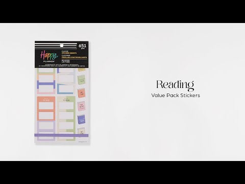 Happy Planner Reading Classic Sticker Book