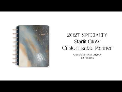 Happy Planner Starlit Glow 2027 Classic Vertical Planner supplier video