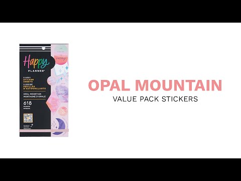 Happy Planner Opal Mountain Classic Sticker Book