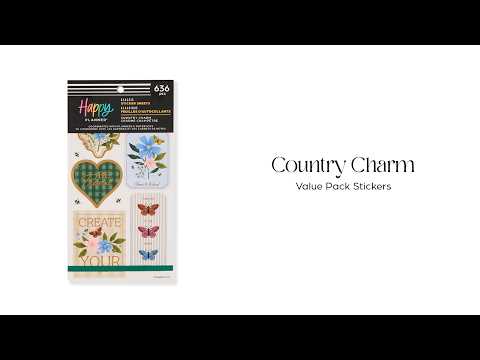 Happy Planner Country Charm Sticker Book - Classic