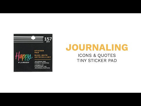 Happy Planner Journaling Icons & Quotes Tiny Sticker Pad