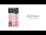 Happy Planner Hive & Bloom sticker book flip-through