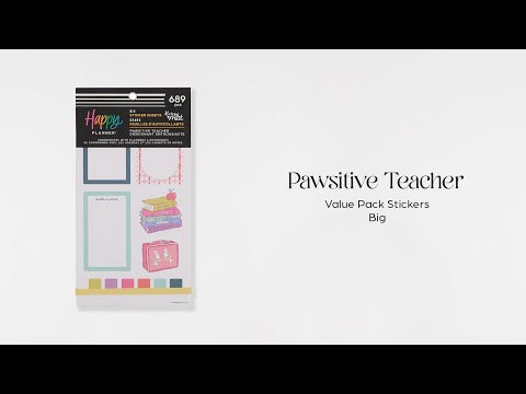 Happy Planner Pawsitive Teacher Big Sticker Book