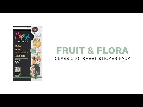 Happy Planner Fruit Flora Classic Sticker Book